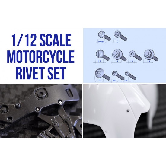 1/12 Motorcycle Rivet set 1/12 Motorcycle Rivet set