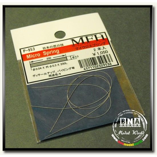 Micro Spring (Size: 0.04 x 0.3 x 200L) Micro Spring (Size: 0.04 x 0.3 x 200L)