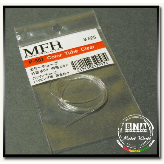Color Tube - Clear (Outer Diameter: 0.4mm, Inner Diameter: 0.2mm) Color Tube - Clear (Outer Diameter: 0.4mm, Inner Diameter: 0.2mm)