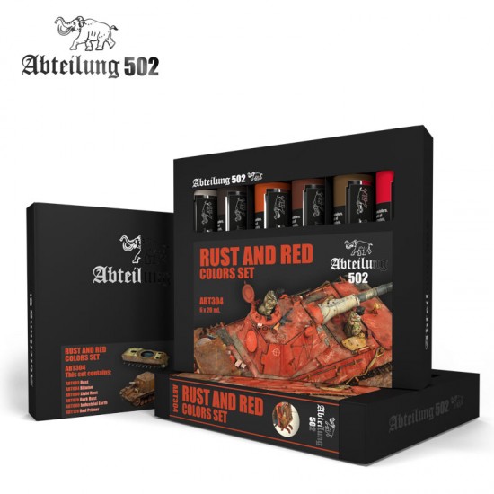 502 Abteilung Oil Paint Set - Rust and Red Colours (6x 20ml) 502 Abteilung Oil Paint Set - Rust and Red Colours (6x 20ml)
