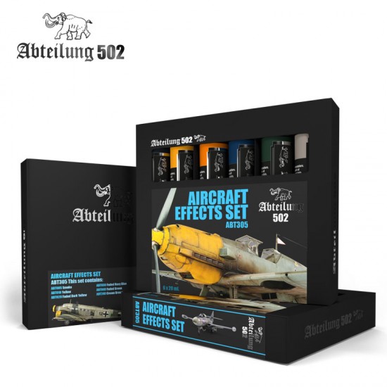 502 Abteilung Oil Paint Set - Aircraft Effects (6x 20ml) 502 Abteilung Oil Paint Set - Aircraft Effects (6x 20ml)