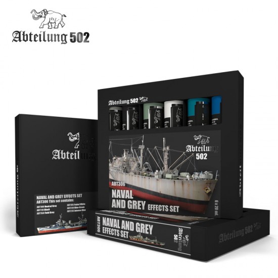 502 Abteilung Oil Paint Set - Naval and Grey Effects (6x 20ml) 502 Abteilung Oil Paint Set - Naval and Grey Effects (6x 20ml)
