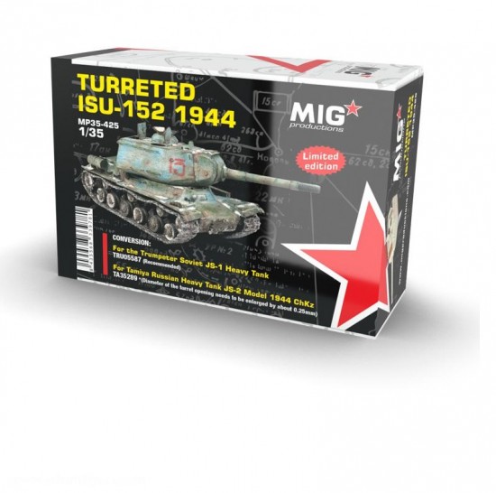 1/35 Turreted ISU-152 1944 Conversion set for Trumpeter JS-1 #05587 / Tamiya JS-2 #35289 1/35 Turreted ISU-152 1944 Conversion set for Trumpeter JS-1 #05587 / Tamiya JS-2 #35289