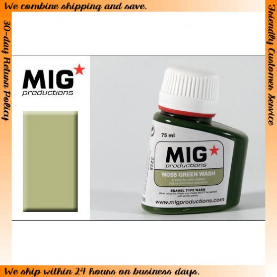 Wash - Moss Green Wash (Enamel Based) 75ml Wash - Moss Green Wash (Enamel Based) 75ml