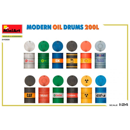 1/24 Modern Oil Drums 200L 1/24 Modern Oil Drums 200L