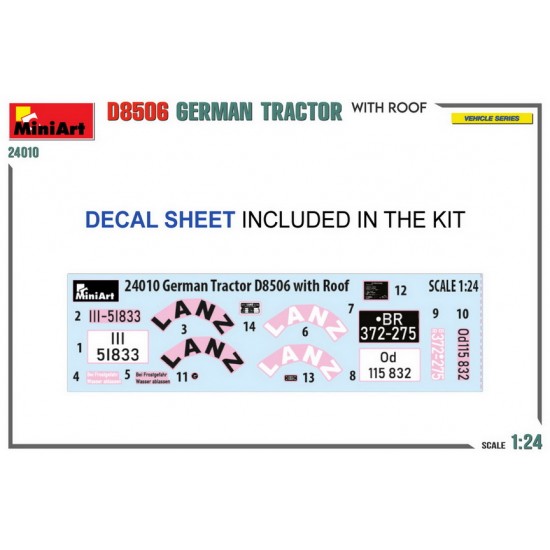 1/24 German Tractor D8506 w/Roof 1/24 German Tractor D8506 w/Roof