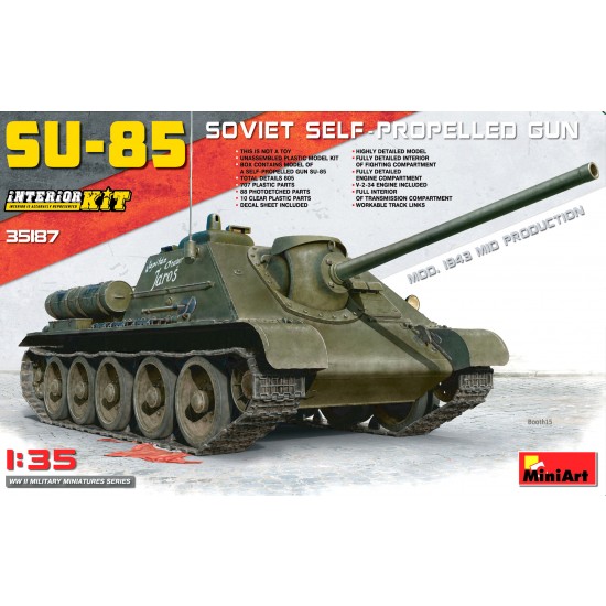 1/35 Soviet Self-Propelled Gun Su-85 Mod. 1943 Mid Production 1/35 Soviet Self-Propelled Gun Su-85 Mod. 1943 Mid Production