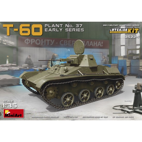 1/35 Soviet Light Tank T-60 (Plant No.37) Early Series with Interior Details 1/35 Soviet Light Tank T-60 (Plant No.37) Early Series with Interior Details