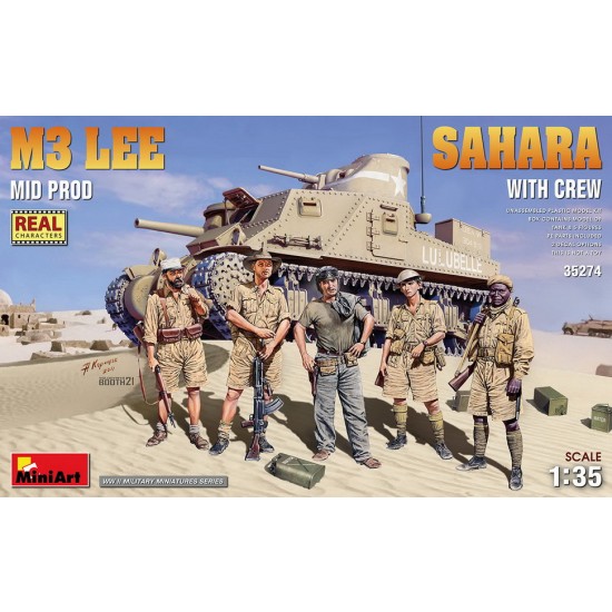 1/35 M3 Lee Mid Production Sahara w/Crew 1/35 M3 Lee Mid Production Sahara w/Crew