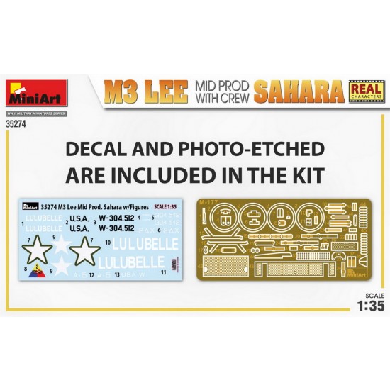 1/35 M3 Lee Mid Production Sahara w/Crew 1/35 M3 Lee Mid Production Sahara w/Crew