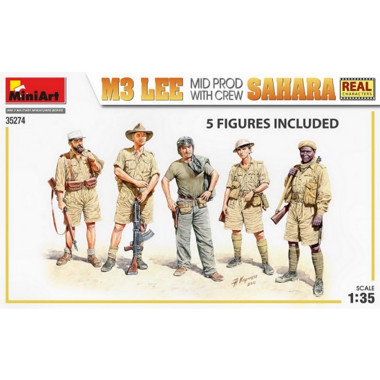 1/35 M3 Lee Mid Production Sahara w/Crew 1/35 M3 Lee Mid Production Sahara w/Crew