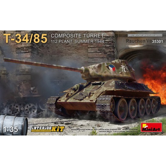 1/35 T-34-85 Composite Turret, 112 Plant, Summer 1944 Interior Kit 1/35 T-34-85 Composite Turret, 112 Plant, Summer 1944 Interior Kit