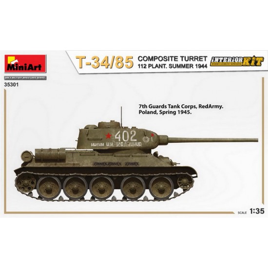 1/35 T-34-85 Composite Turret, 112 Plant, Summer 1944 Interior Kit 1/35 T-34-85 Composite Turret, 112 Plant, Summer 1944 Interior Kit