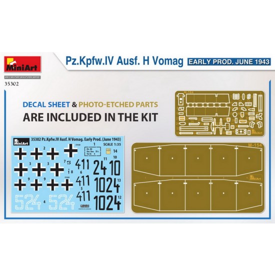 1/35 PzKpfw.IV Ausf. H Vomag. Early, June 1943 1/35 PzKpfw.IV Ausf. H Vomag. Early, June 1943