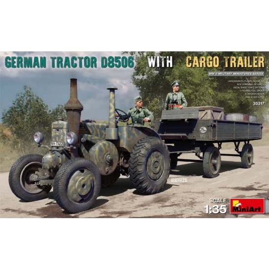 1/35 German Tractor D8506 with Cargo Trailer 1/35 German Tractor D8506 with Cargo Trailer