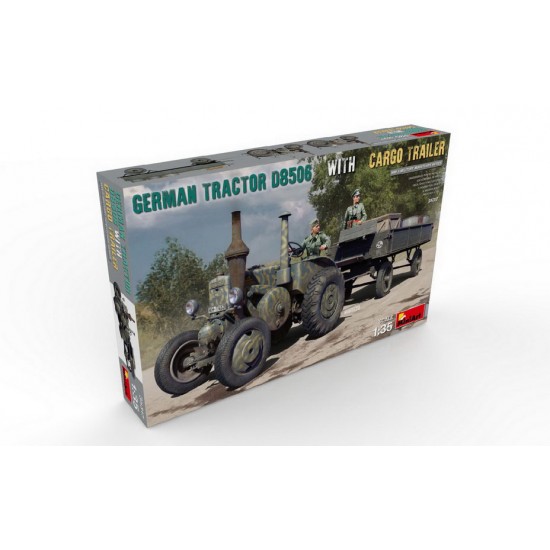 1/35 German Tractor D8506 with Cargo Trailer 1/35 German Tractor D8506 with Cargo Trailer