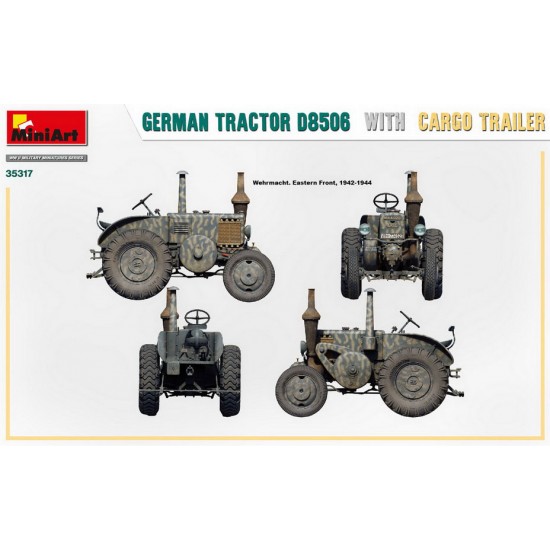 1/35 German Tractor D8506 with Cargo Trailer 1/35 German Tractor D8506 with Cargo Trailer