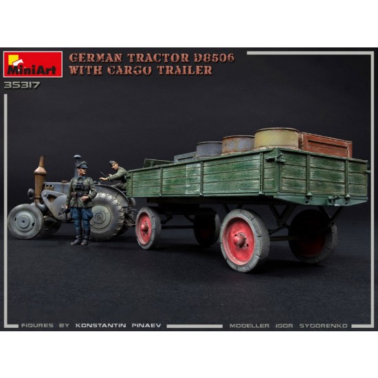 1/35 German Tractor D8506 with Cargo Trailer 1/35 German Tractor D8506 with Cargo Trailer
