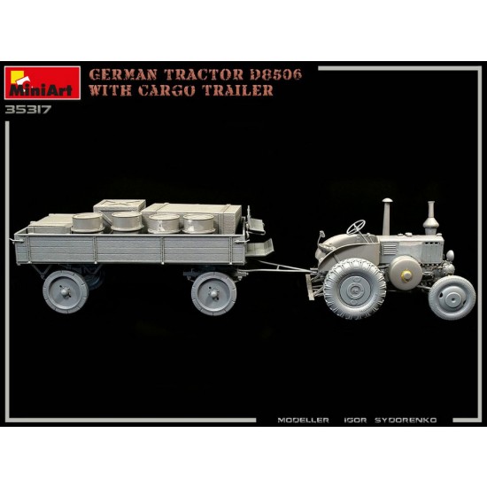 1/35 German Tractor D8506 with Cargo Trailer 1/35 German Tractor D8506 with Cargo Trailer