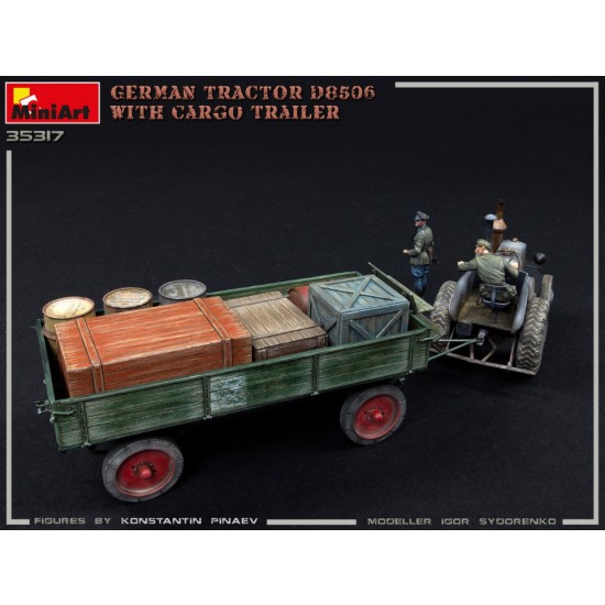 1/35 German Tractor D8506 with Cargo Trailer 1/35 German Tractor D8506 with Cargo Trailer
