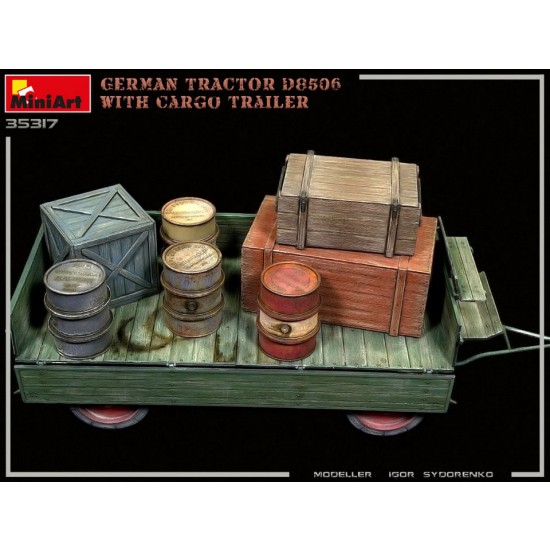 1/35 German Tractor D8506 with Cargo Trailer 1/35 German Tractor D8506 with Cargo Trailer