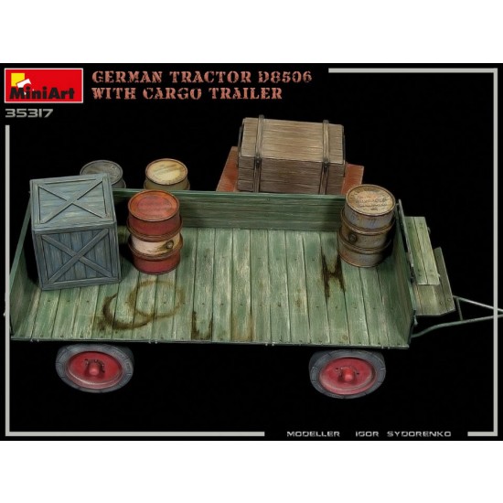 1/35 German Tractor D8506 with Cargo Trailer 1/35 German Tractor D8506 with Cargo Trailer