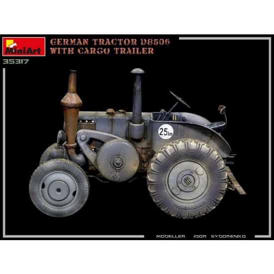 1/35 German Tractor D8506 with Cargo Trailer 1/35 German Tractor D8506 with Cargo Trailer