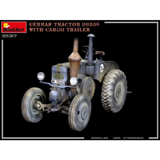 1/35 German Tractor D8506 with Cargo Trailer 1/35 German Tractor D8506 with Cargo Trailer