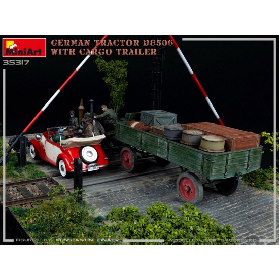 1/35 German Tractor D8506 with Cargo Trailer 1/35 German Tractor D8506 with Cargo Trailer