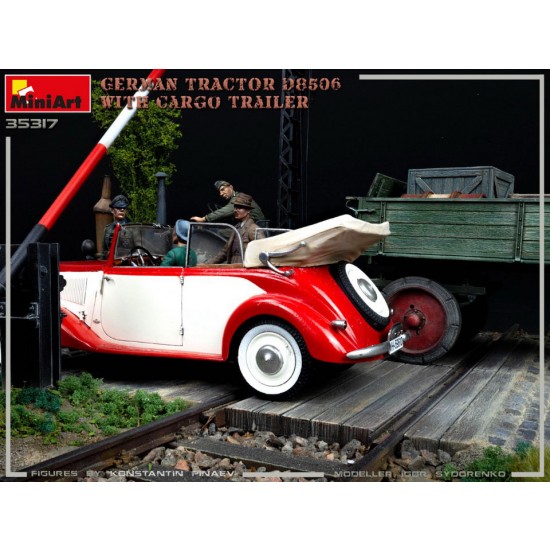 1/35 German Tractor D8506 with Cargo Trailer 1/35 German Tractor D8506 with Cargo Trailer