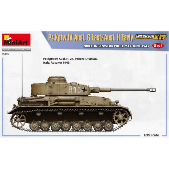 1/35 PzKpfw.IV Ausf. G-Last/H-Early Nibelungenwerk, May-June 1943 [2in1] Interior Kit