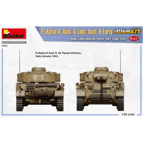 1/35 PzKpfw.IV Ausf. G-Last/H-Early Nibelungenwerk, May-June 1943 [2in1] Interior Kit