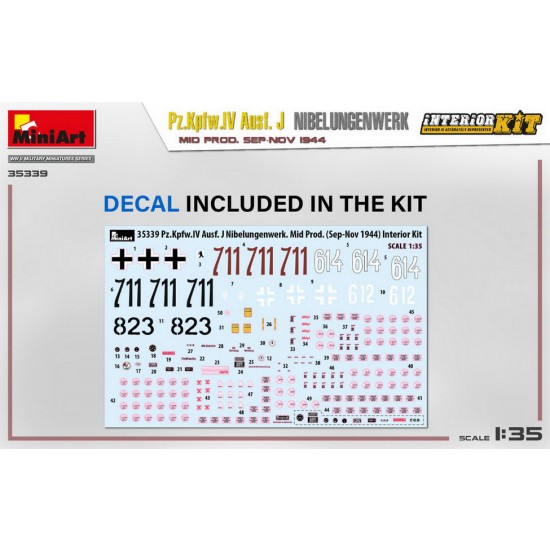 1/35 PzKpfw.Iv Ausf. J Nibelungenwerk Mid Prod, Sep-Nov 1944 [Interior Kit]