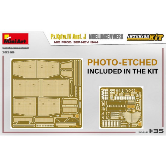 1/35 PzKpfw.Iv Ausf. J Nibelungenwerk Mid Prod, Sep-Nov 1944 [Interior Kit]