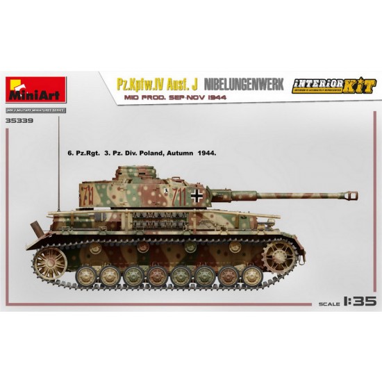 1/35 PzKpfw.Iv Ausf. J Nibelungenwerk Mid Prod, Sep-Nov 1944 [Interior Kit]