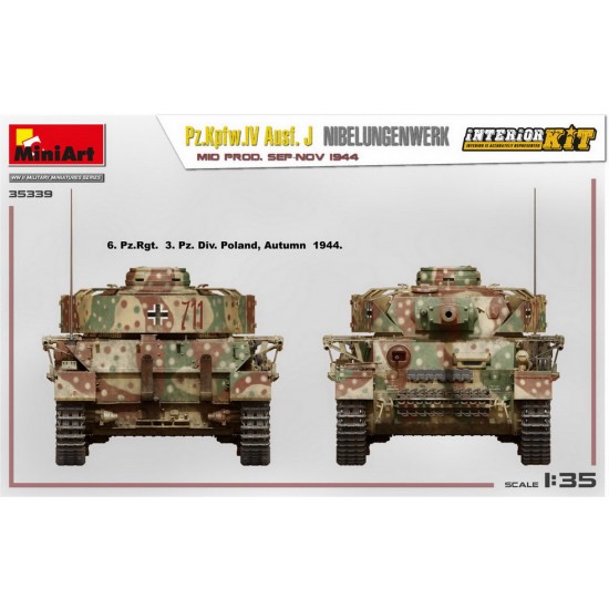 1/35 PzKpfw.Iv Ausf. J Nibelungenwerk Mid Prod, Sep-Nov 1944 [Interior Kit]