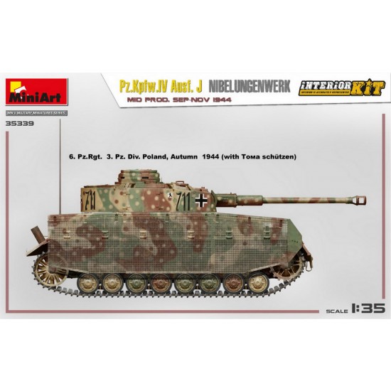 1/35 PzKpfw.Iv Ausf. J Nibelungenwerk Mid Prod, Sep-Nov 1944 [Interior Kit]