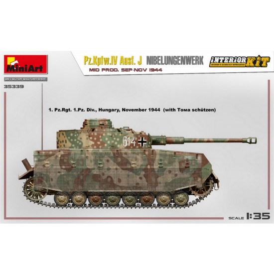 1/35 PzKpfw.Iv Ausf. J Nibelungenwerk Mid Prod, Sep-Nov 1944 [Interior Kit]