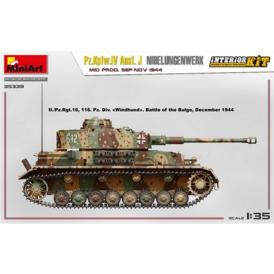 1/35 PzKpfw.Iv Ausf. J Nibelungenwerk Mid Prod, Sep-Nov 1944 [Interior Kit]
