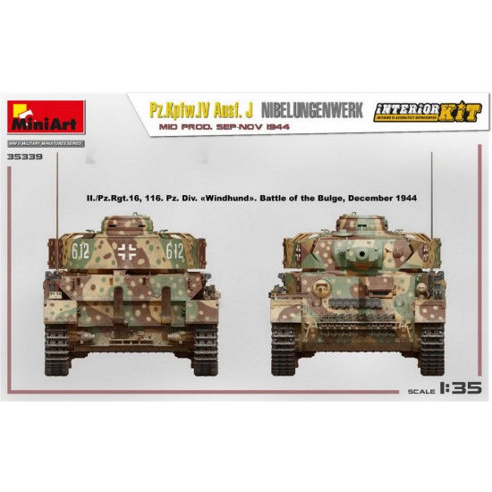 1/35 PzKpfw.Iv Ausf. J Nibelungenwerk Mid Prod, Sep-Nov 1944 [Interior Kit]