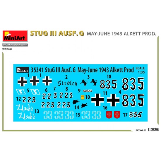 1/35 Stug III Ausf. G May-June 1943 Alkett Production 1/35 Stug III Ausf. G May-June 1943 Alkett Production