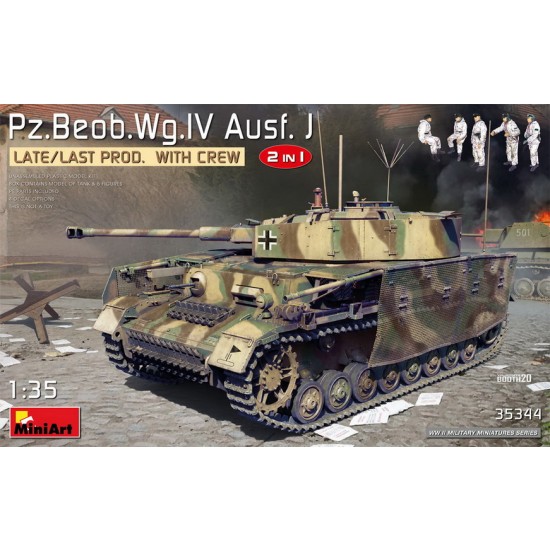1/35 PzBeob.Wg.IV Ausf. J Late/Last Prod. 2 in 1 w/Crew 1/35 PzBeob.Wg.IV Ausf. J Late/Last Prod. 2 in 1 w/Crew
