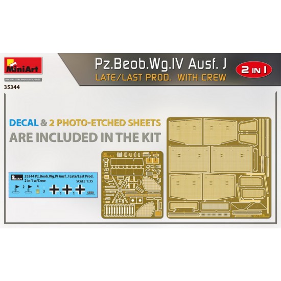 1/35 PzBeob.Wg.IV Ausf. J Late/Last Prod. 2 in 1 w/Crew 1/35 PzBeob.Wg.IV Ausf. J Late/Last Prod. 2 in 1 w/Crew