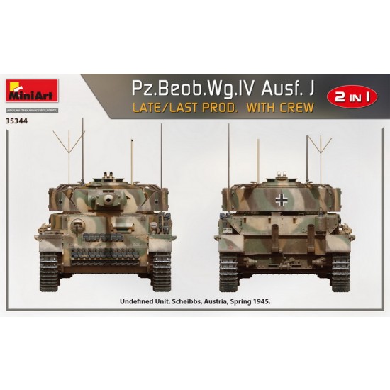 1/35 PzBeob.Wg.IV Ausf. J Late/Last Prod. 2 in 1 w/Crew 1/35 PzBeob.Wg.IV Ausf. J Late/Last Prod. 2 in 1 w/Crew