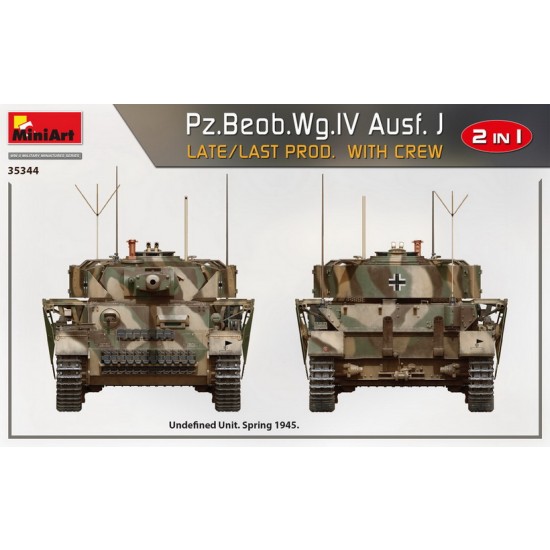 1/35 PzBeob.Wg.IV Ausf. J Late/Last Prod. 2 in 1 w/Crew 1/35 PzBeob.Wg.IV Ausf. J Late/Last Prod. 2 in 1 w/Crew