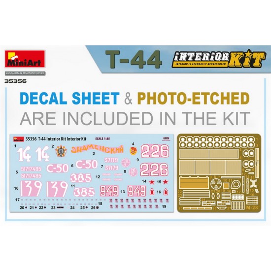 1/35 T-44 Medium Tank Interior Kit 1/35 T-44 Medium Tank Interior Kit
