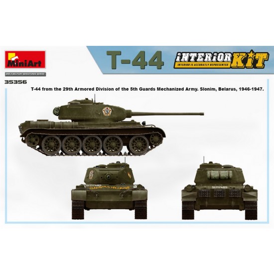 1/35 T-44 Medium Tank Interior Kit 1/35 T-44 Medium Tank Interior Kit