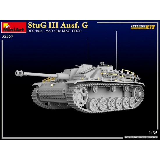 1/35 Stug III Ausf. G Dec 1944, Mar 1945 MIAG Production [Interior Kit]