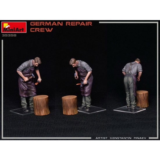 1/35 German Repair Crew (4 Figures w/Equipment)