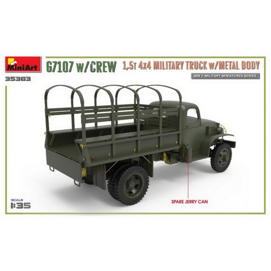 1/35 G7107 w/Crew 1.5t 4x4 Cargo Truck w/Metal Body 1/35 G7107 w/Crew 1.5t 4x4 Cargo Truck w/Metal Body